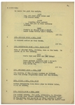 Moe Howard's 22pp. Partial Script Dated April 1936 for The Three Stooges Film ''A Pain in the Pullman'' -- With Annotations in Moe's Hand -- Likely Script Changes as Unbound -- Very Good Condition